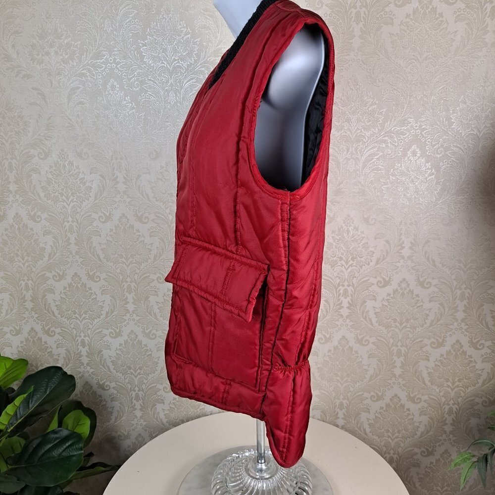 Walls' Blizzard-Pruf One Piece Suit Size Medium Red Vest Zip Front Pockets EUC - Picture 5 of 12